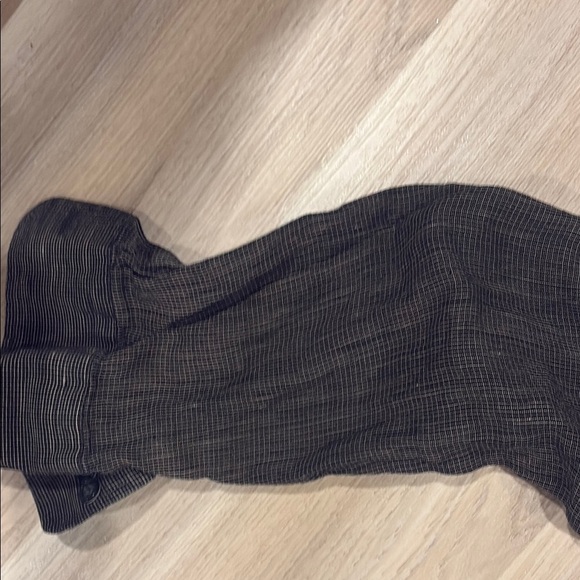 Black Casual Button Down Shirt with Relaxed Fit - Picture 6 of 11